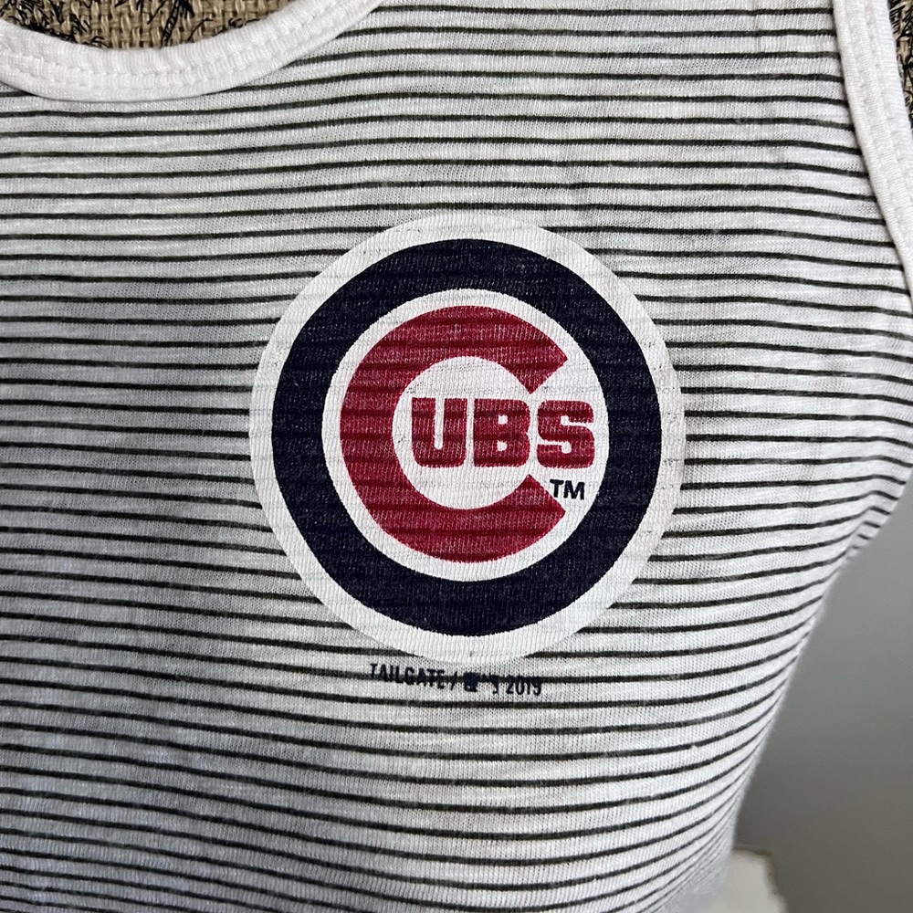 Cubs Striped Tank Top - Black and White - Picture 2 of 3